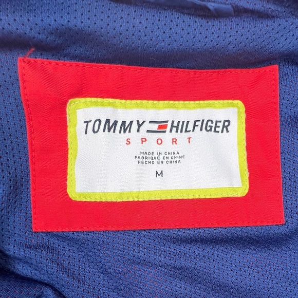 Tommy Hilfiger Popover Jacket Cropped Red Size Medium - Picture 10 of 11